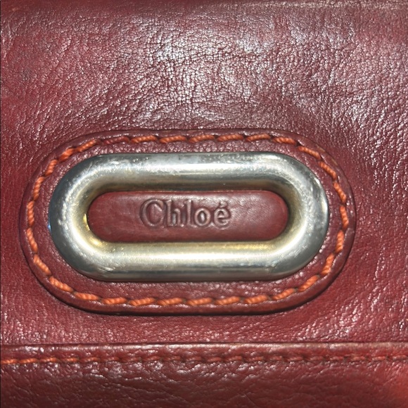 Chloe Red Leather Wallet - Picture 2 of 12